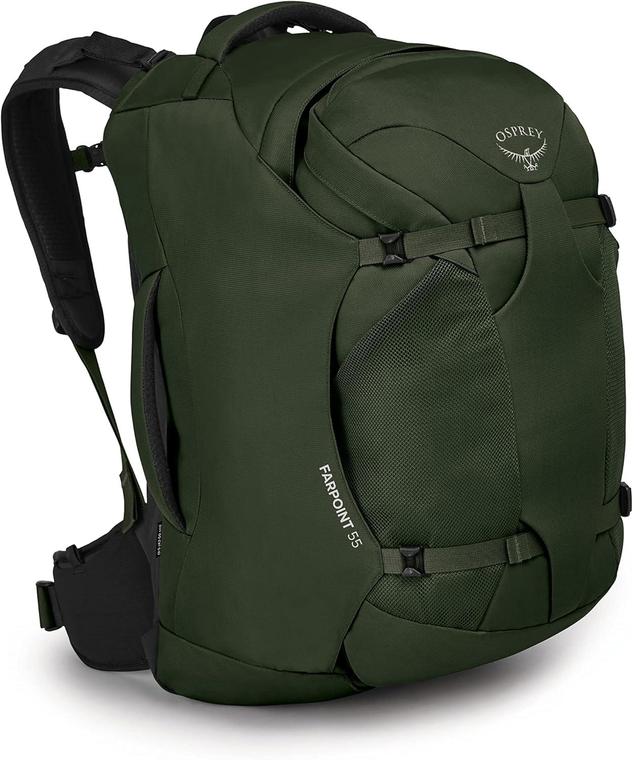 imageOsprey Farpoint 55L Mens Travel Backpack Gopher GreenGopher Green