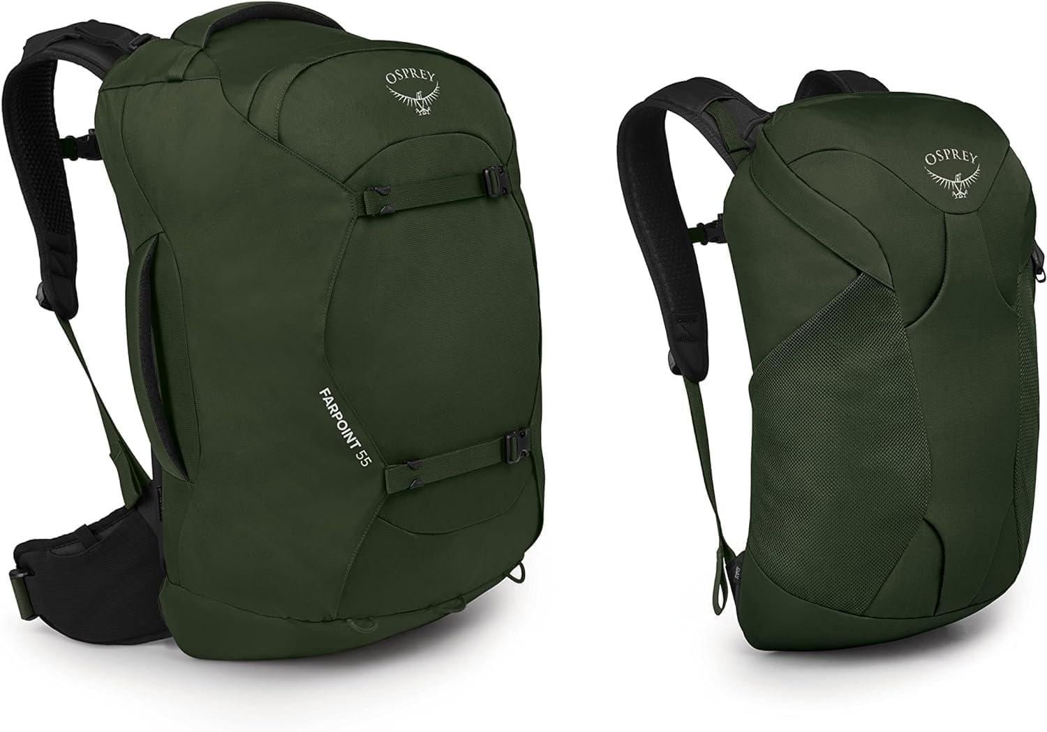 imageOsprey Farpoint 55L Mens Travel Backpack Gopher GreenGopher Green