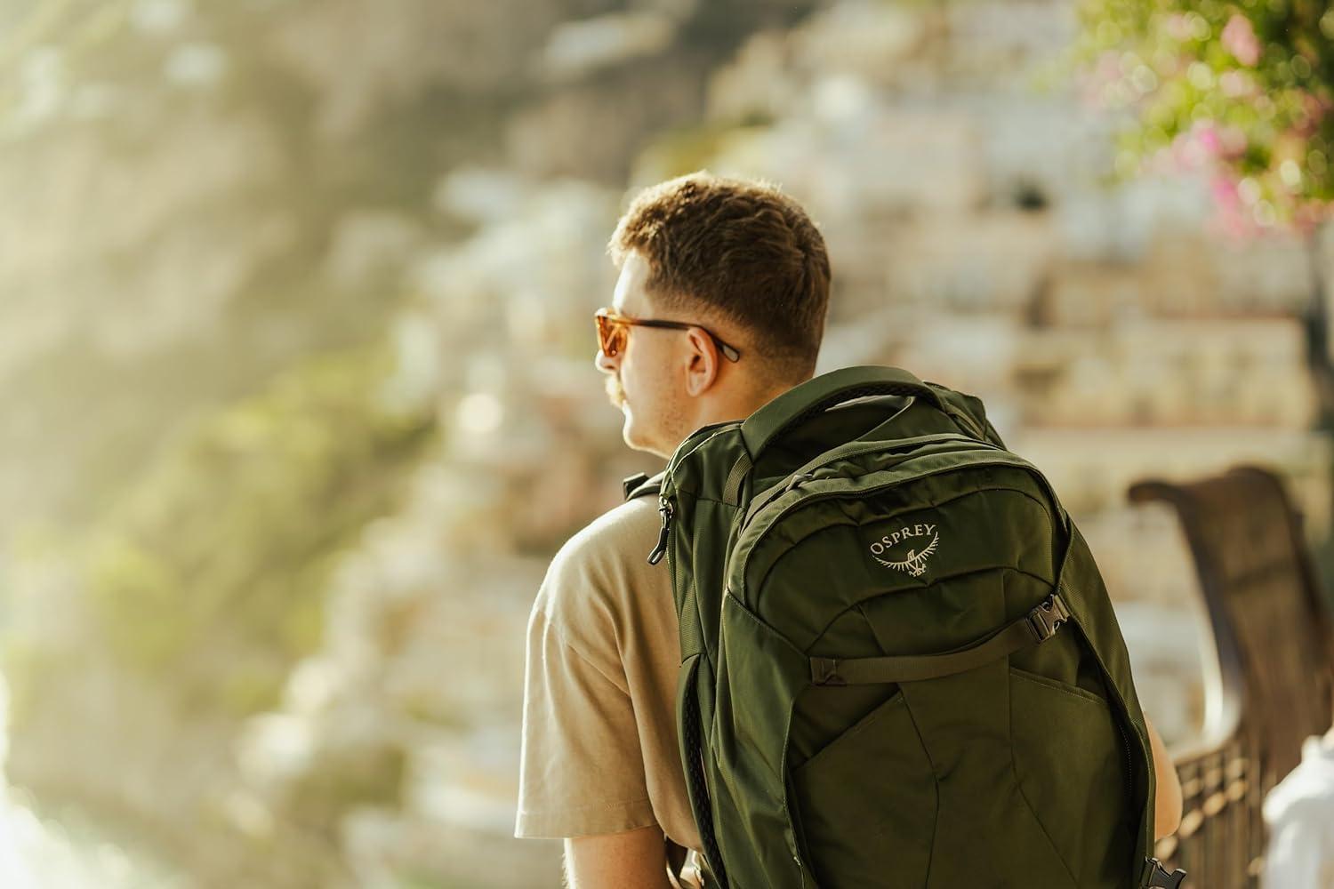 imageOsprey Farpoint 55L Mens Travel Backpack Gopher GreenGopher Green