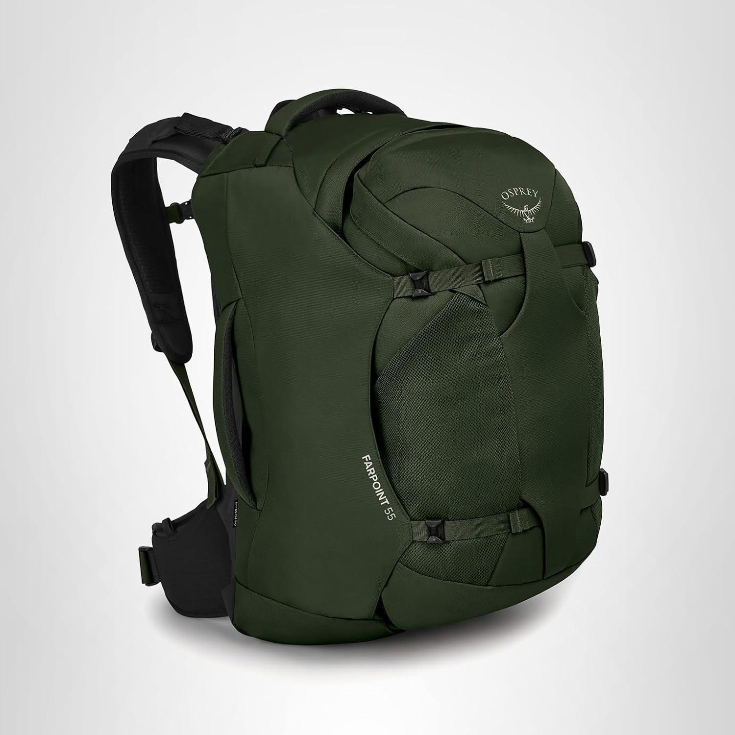 imageOsprey Farpoint 55L Mens Travel Backpack Gopher GreenGopher Green