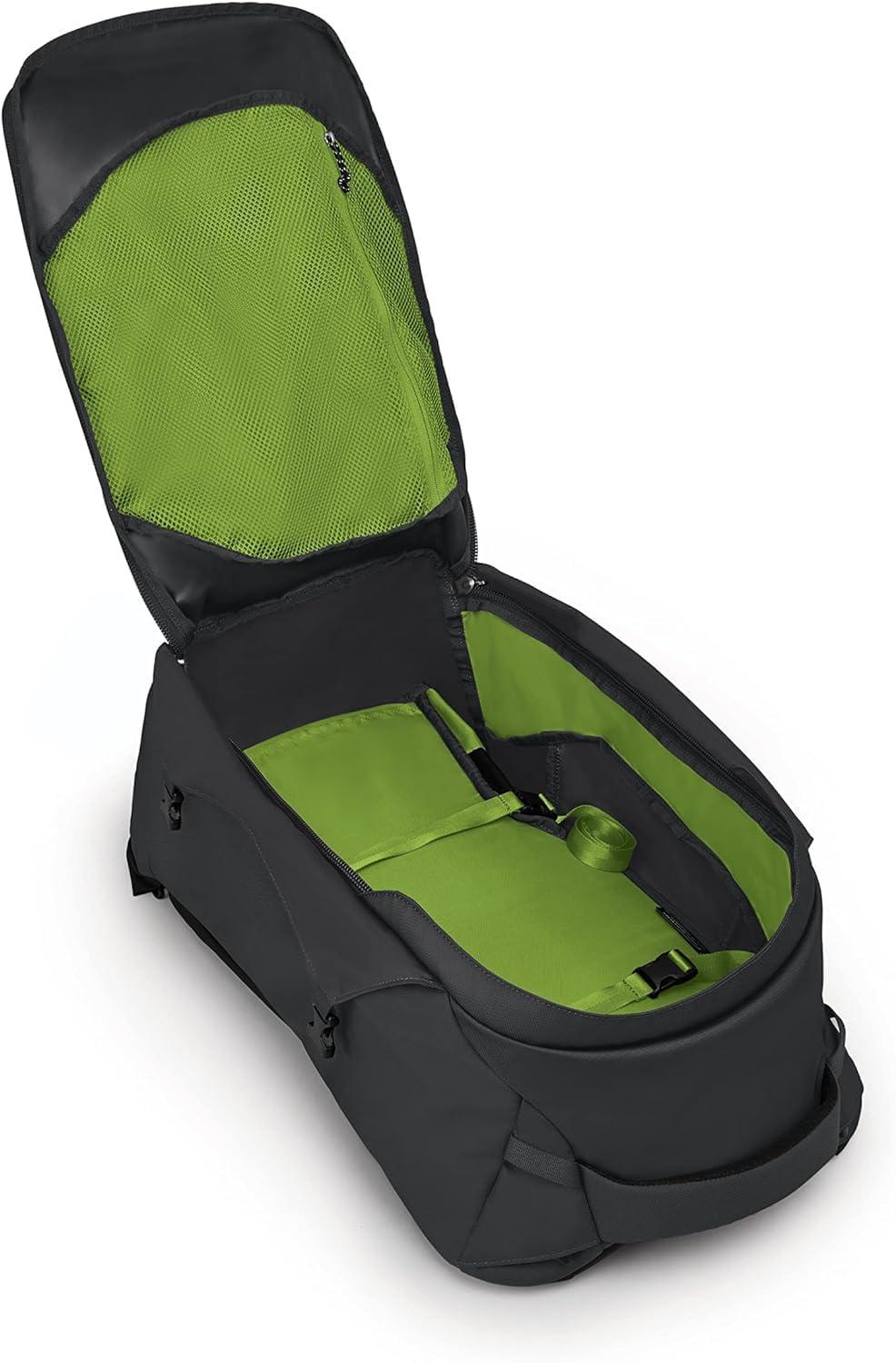 imageOsprey Farpoint 55L Mens Travel Backpack Gopher GreenTunnel Vision Grey