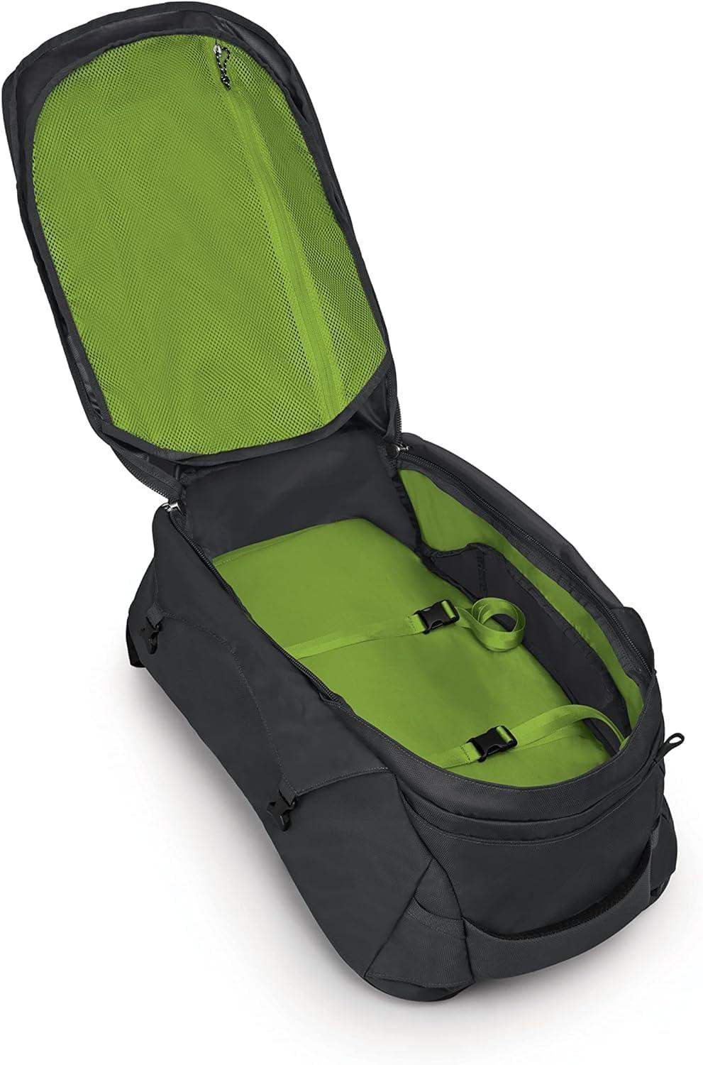 imageOsprey Farpoint 55L Mens Travel Backpack Gopher GreenTunnel Vision Grey