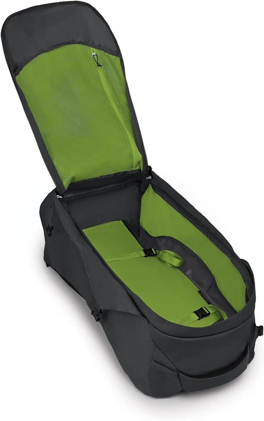 imageOsprey Farpoint 55L Mens Travel Backpack Gopher GreenTunnel Vision Grey