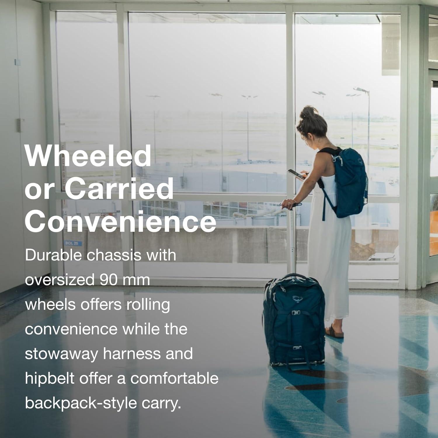 imageOsprey Farpoint Mens Wheeled Travel Pack 65L BlackBlack