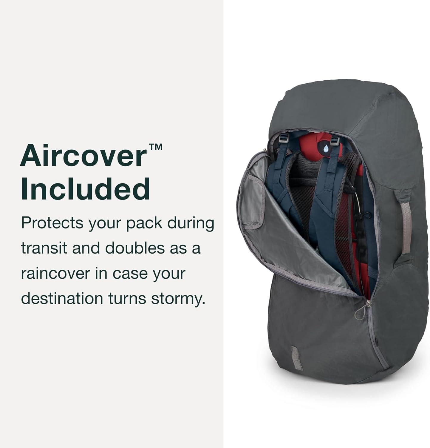 imageOsprey Farpoint Trek 55L Mens Travel Backpack Muted Space BlueMuted Space Blue