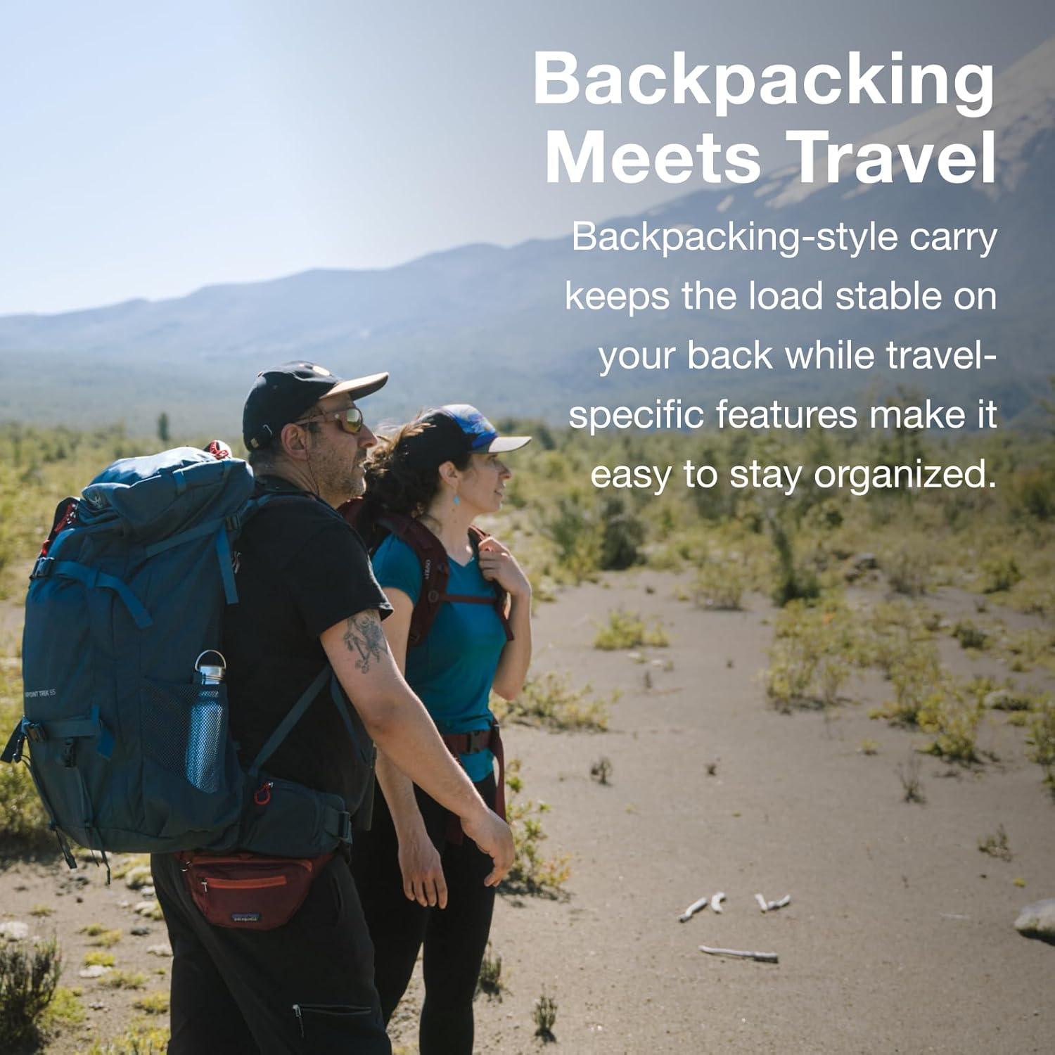 imageOsprey Farpoint Trek 55L Mens Travel Backpack Muted Space BlueMuted Space Blue