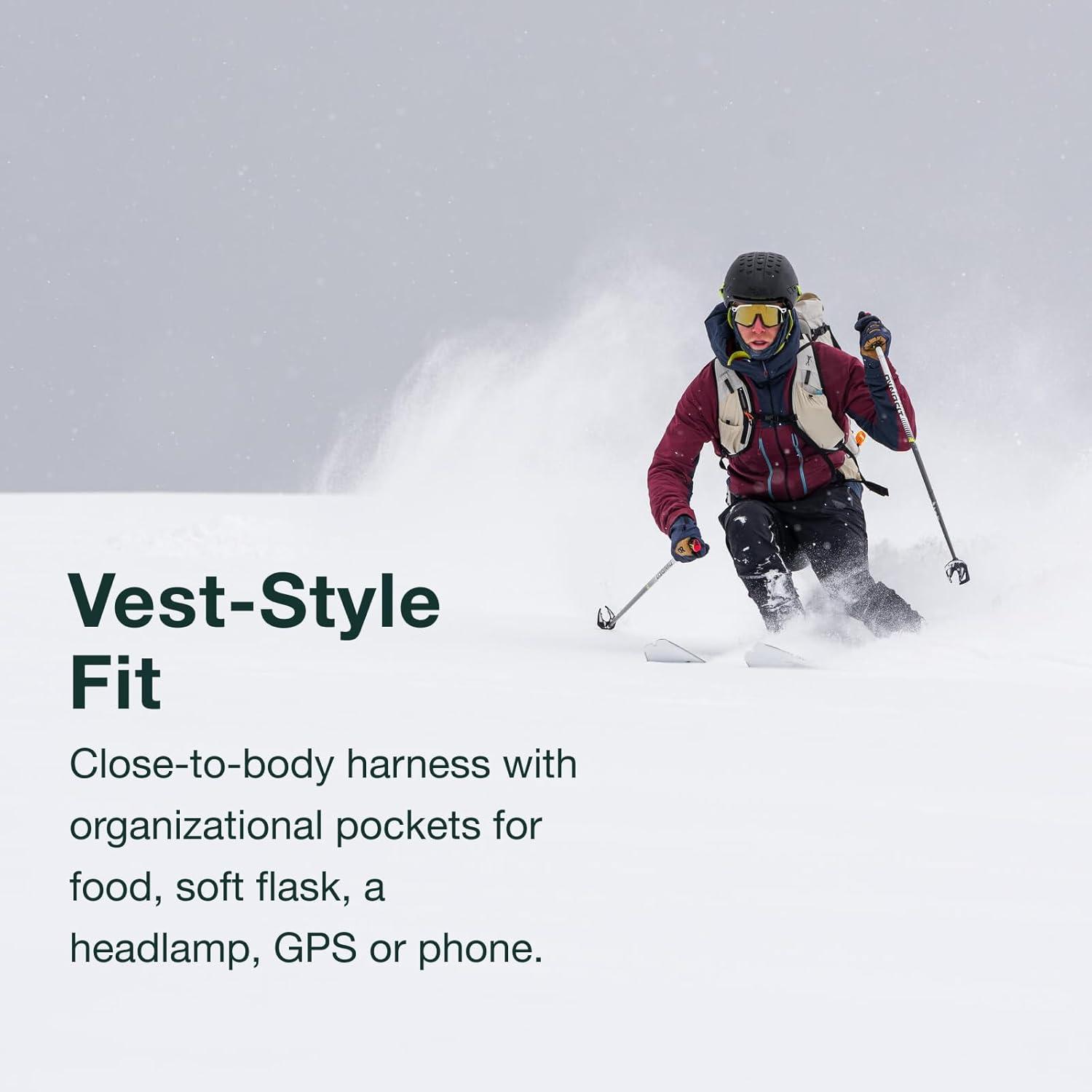 imageOsprey Firn 18L Ski and Snowboard Backpack Lightweight Touring Backpack Euphoria Purple MediumLargeElderberry PurplePeppermint Green