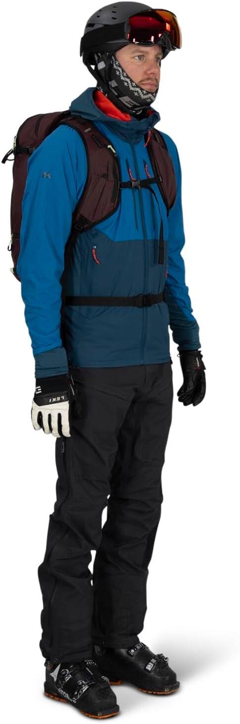 imageOsprey Firn 18L Ski and Snowboard Backpack Lightweight Touring Backpack Euphoria Purple MediumLargeSandy GreyTequila Orange