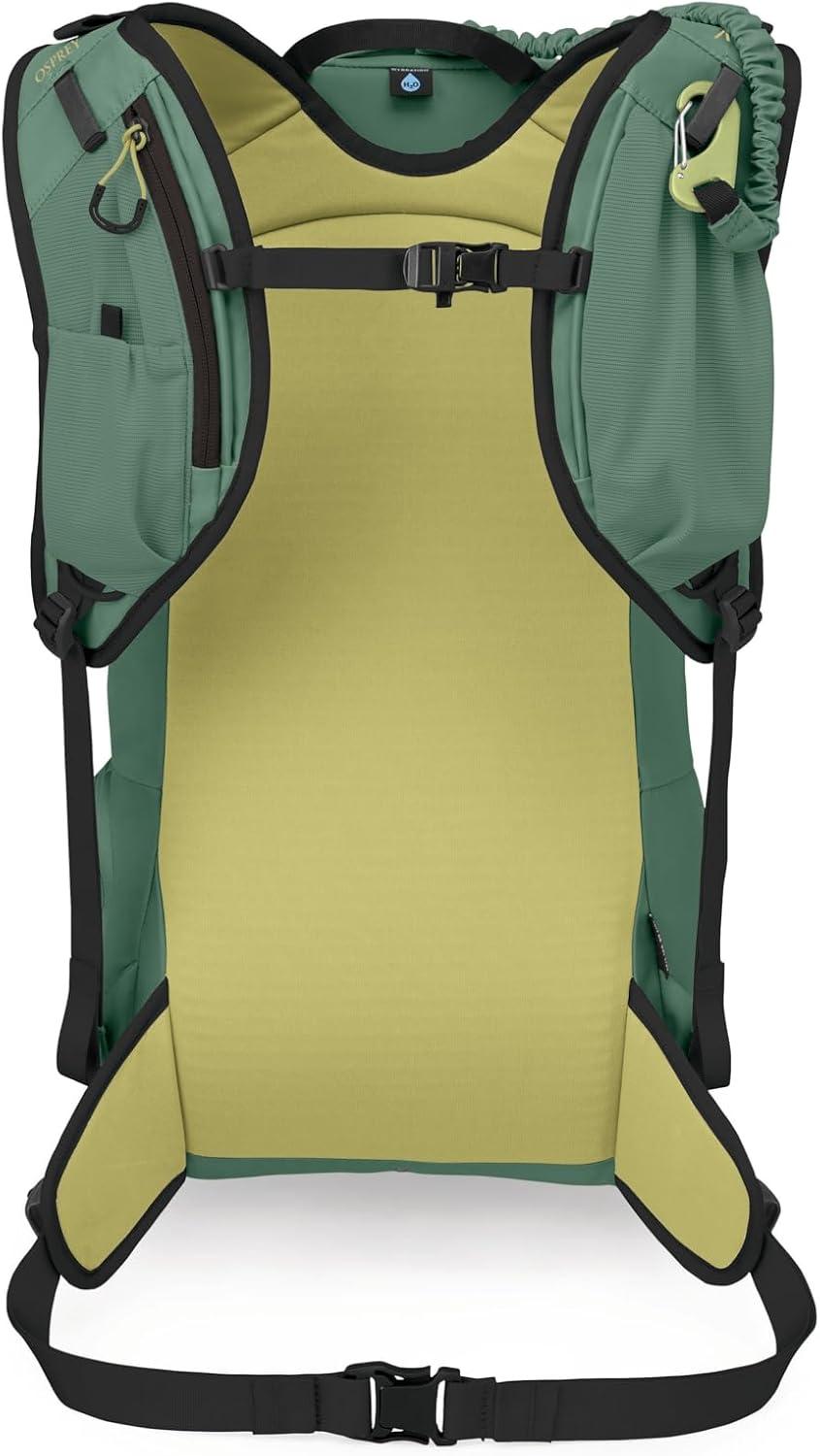 imageOsprey Firn 18L Ski and Snowboard Backpack Lightweight Touring Backpack Euphoria Purple MediumLargeTundra Green