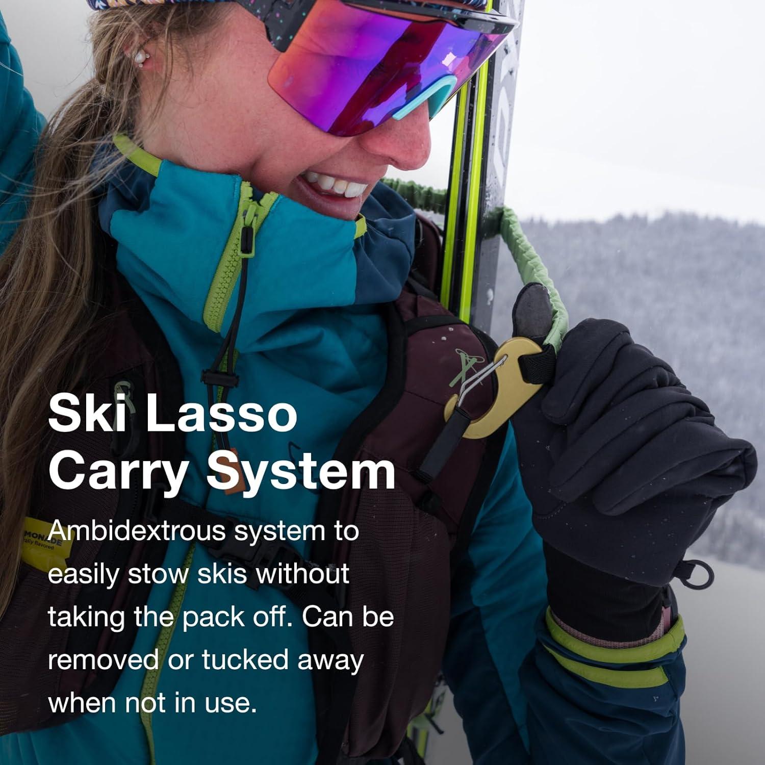 imageOsprey Firn 28L Ski and Snowboard Backpack Lightweight Touring Backpack Tundra Green MediumLargeElderberry PurplePeppermint Green