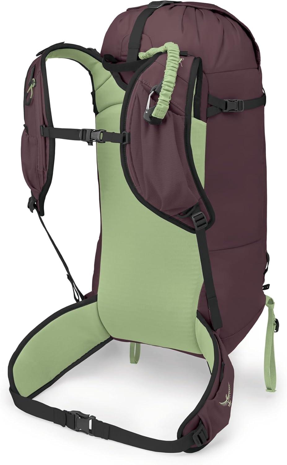 imageOsprey Firn 28L Ski and Snowboard Backpack Lightweight Touring Backpack Tundra Green MediumLargeElderberry PurplePeppermint Green