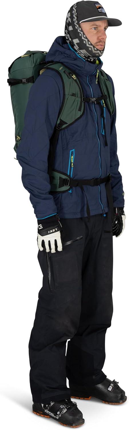 imageOsprey Firn 28L Ski and Snowboard Backpack Lightweight Touring Backpack Tundra Green MediumLargeEuphoria Purple