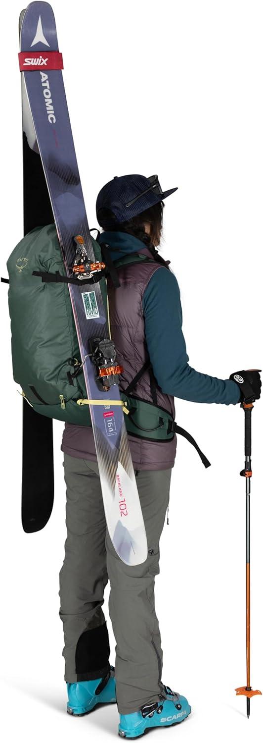 imageOsprey Firn 28L Ski and Snowboard Backpack Lightweight Touring Backpack Tundra Green MediumLargeEuphoria Purple