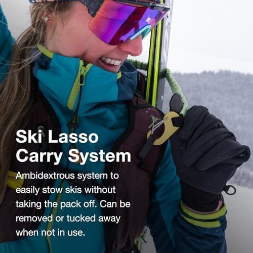 imageOsprey Firn 28L Ski and Snowboard Backpack Lightweight Touring Backpack Tundra Green MediumLargeEuphoria Purple