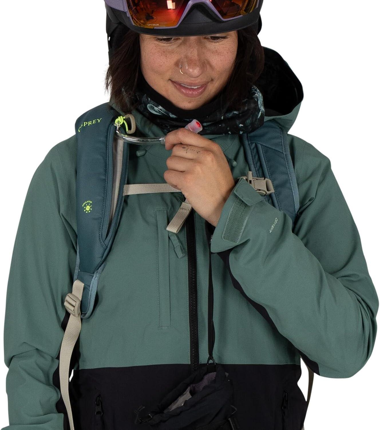 imageOsprey Glade Ski and Snowboard Hydration Backpack ColdWeather Winter 25L Water Reservoir and Insulated HarnessBlack