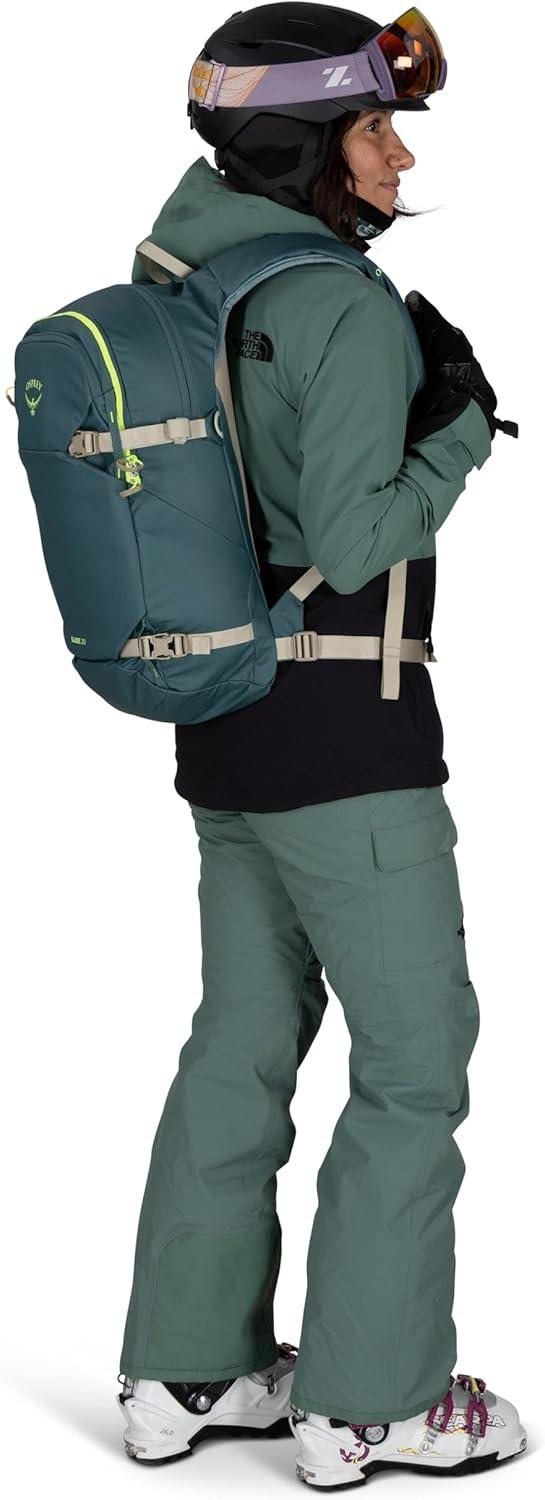 imageOsprey Glade Ski and Snowboard Hydration Backpack ColdWeather Winter 25L Water Reservoir and Insulated HarnessCascade Blue