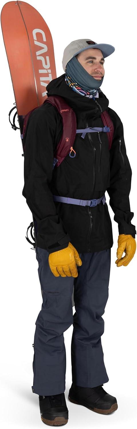 imageOsprey Glade Ski and Snowboard Hydration Backpack ColdWeather Winter 25L Water Reservoir and Insulated HarnessCascade Blue