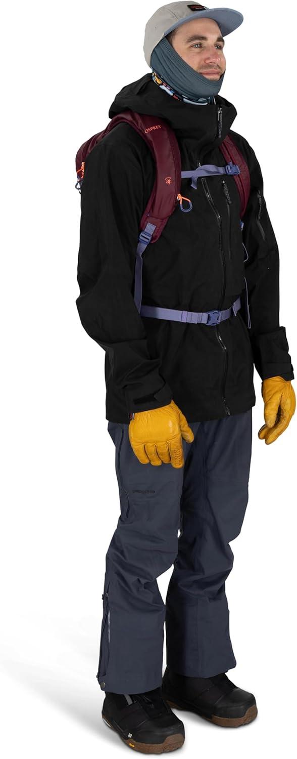 imageOsprey Glade Ski and Snowboard Hydration Backpack ColdWeather Winter 25L Water Reservoir and Insulated HarnessMoody Burgundy