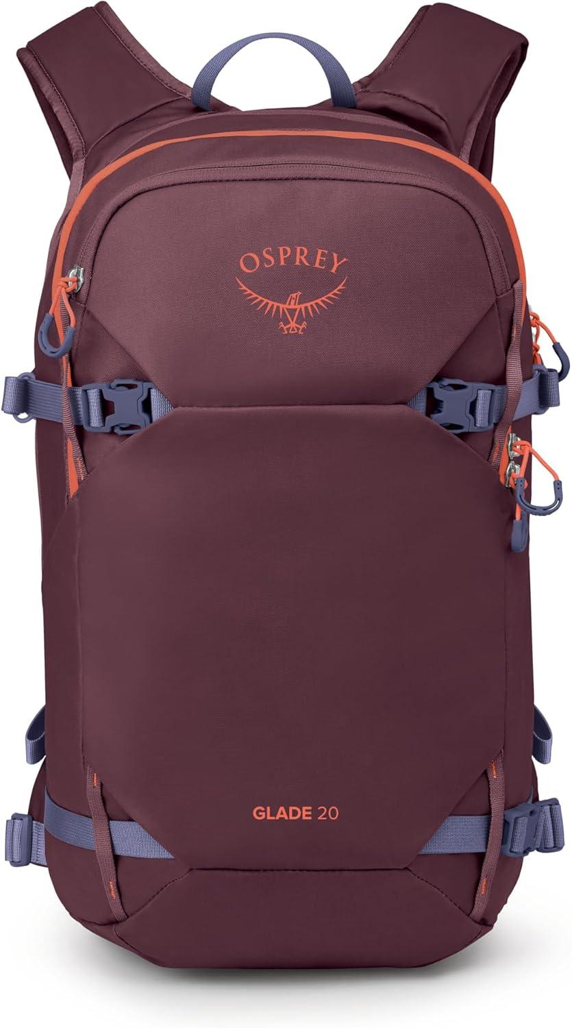 imageOsprey Glade Ski and Snowboard Hydration Backpack ColdWeather Winter 25L Water Reservoir and Insulated HarnessMoody Burgundy