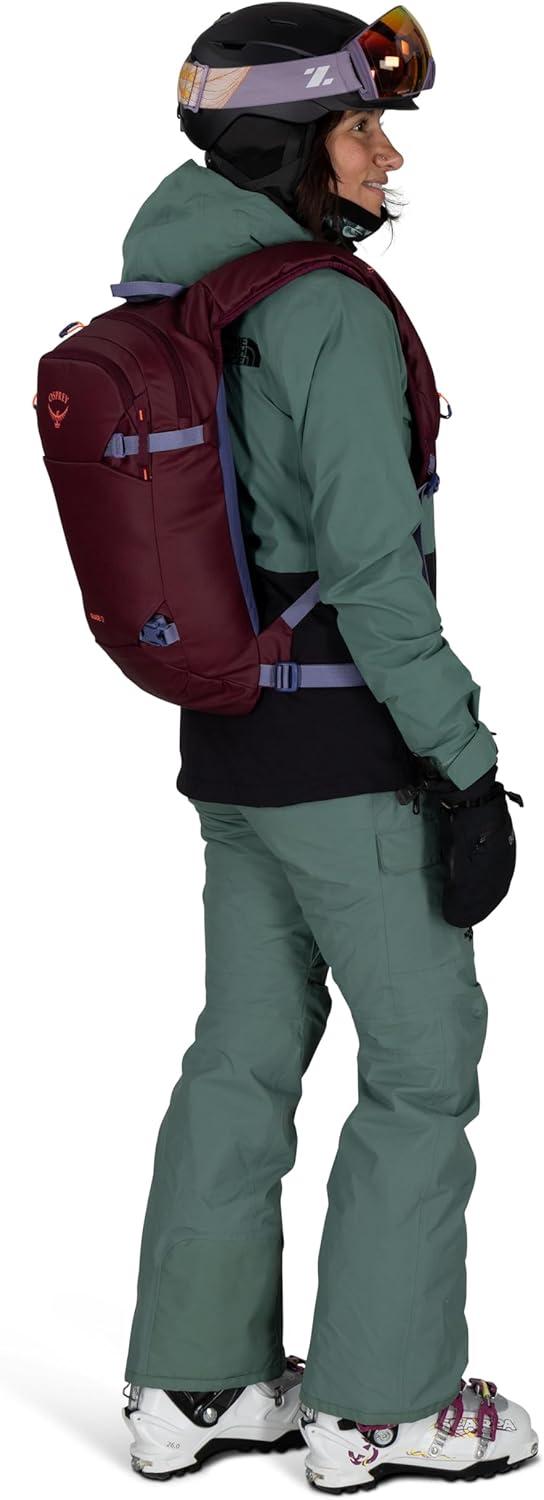 imageOsprey Glade Ski and Snowboard Hydration Backpack ColdWeather Winter 25L Water Reservoir and Insulated HarnessMoody Burgundy