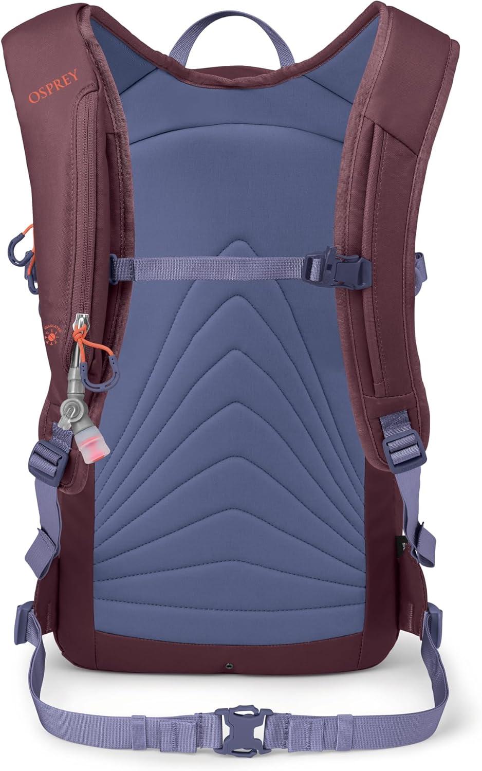 imageOsprey Glade Ski and Snowboard Hydration Backpack ColdWeather Winter 25L Water Reservoir and Insulated HarnessMoody Burgundy