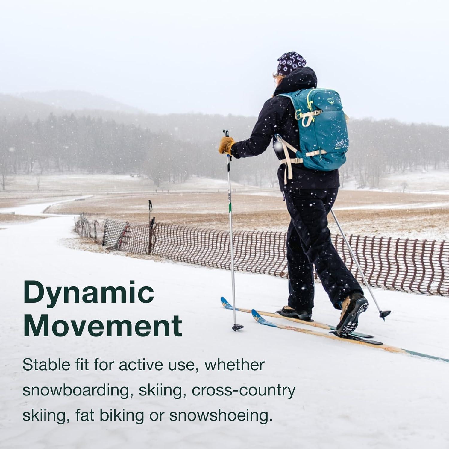 imageOsprey Glade Ski and Snowboard Hydration Backpack ColdWeather Winter 25L Water Reservoir and Insulated HarnessMoody Burgundy