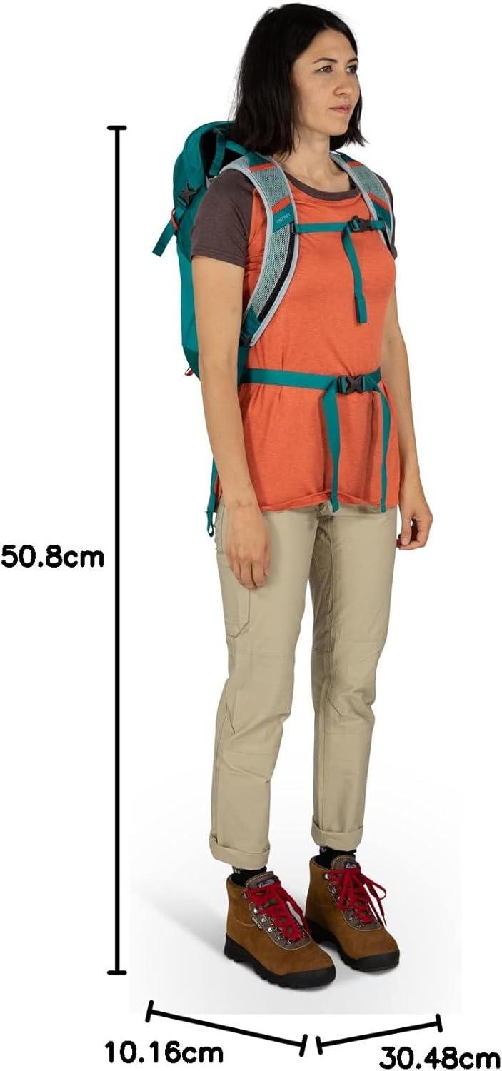 imageOsprey Hikelite 18L Unisex Hiking Backpack Escapade GreenAtlas Blue