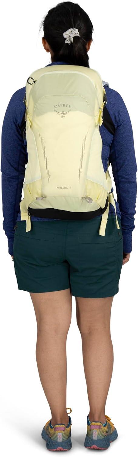 imageOsprey Hikelite 18L Unisex Hiking Backpack Escapade GreenChameleonBlack