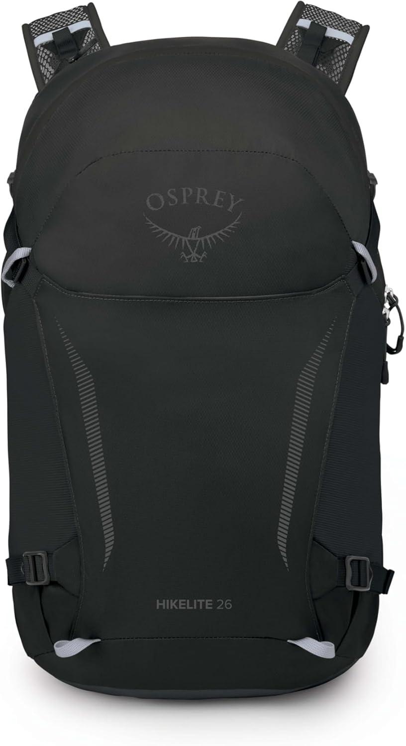 imageOsprey Hikelite 26L Hiking Backpack for Men and Women Lightweight Daypack with Breathable Backpanel and Raincover Ideal for Day Hikes Travel and Everyday Use in Any Weather BlackBlack