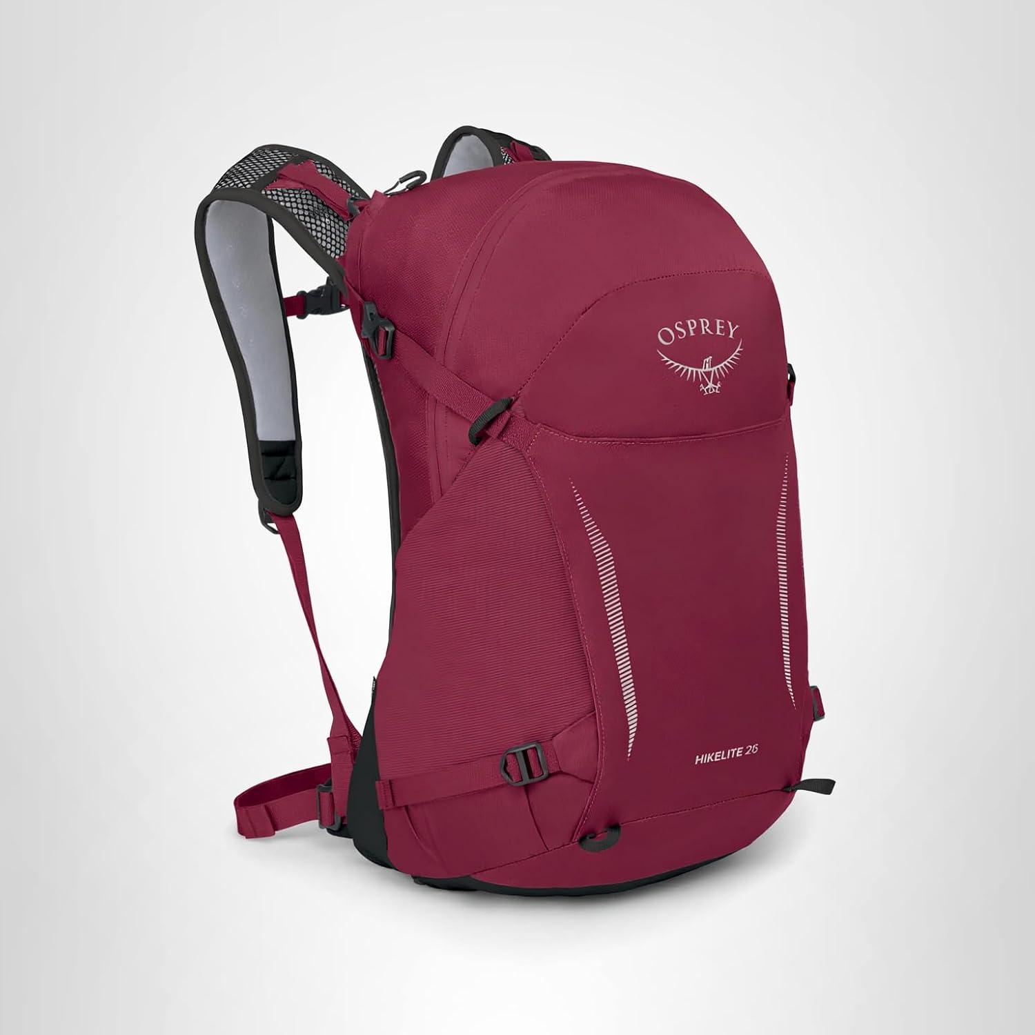 imageOsprey Hikelite 26L Hiking Backpack for Men and Women Lightweight Daypack with Breathable Backpanel and Raincover Ideal for Day Hikes Travel and Everyday Use in Any Weather BlackChameleonBlack