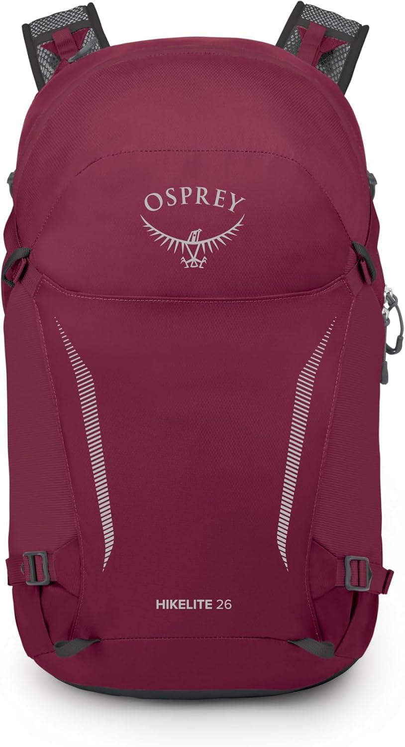 imageOsprey Hikelite 26L Hiking Backpack for Men and Women Lightweight Daypack with Breathable Backpanel and Raincover Ideal for Day Hikes Travel and Everyday Use in Any Weather BlackChameleonBlack