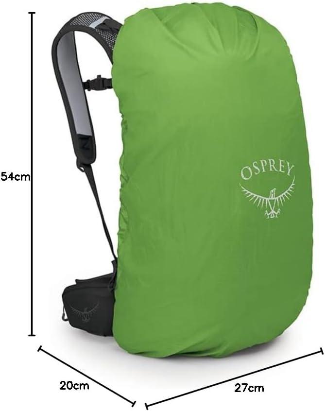 imageOsprey Hikelite 28L Lightweight Hiking Backpack Durable Travel Daypack with Rain Cover for Men and Women Atlas Blue MLBlack