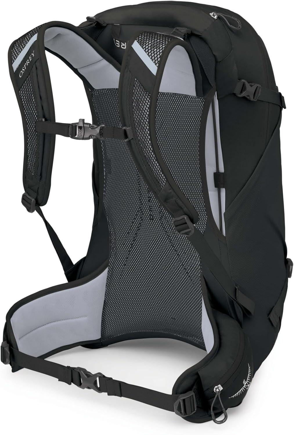 imageOsprey Hikelite 28L Lightweight Hiking Backpack Durable Travel Daypack with Rain Cover for Men and Women Atlas Blue MLBlack