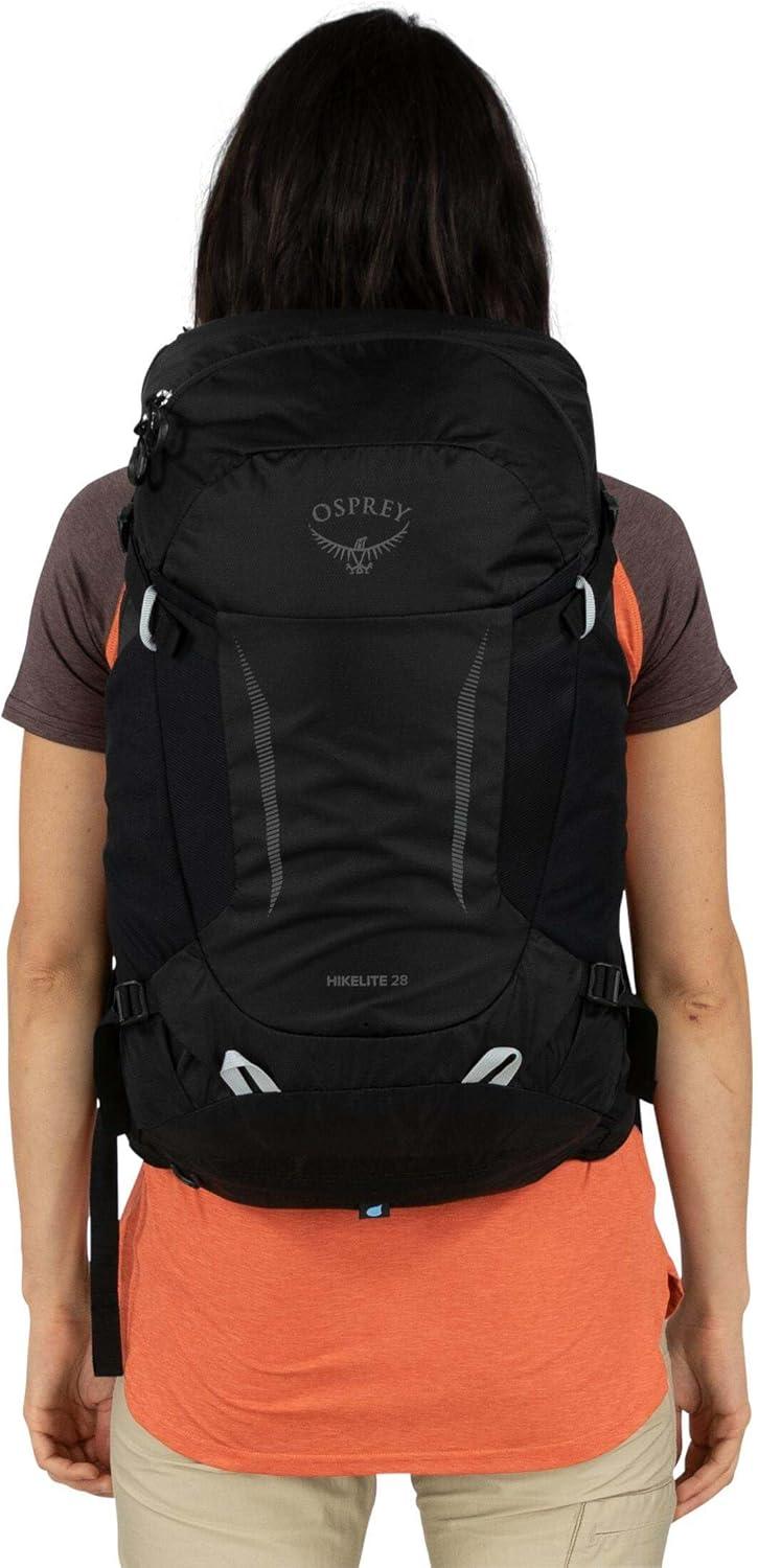 imageOsprey Hikelite 28L Lightweight Hiking Backpack Durable Travel Daypack with Rain Cover for Men and Women Atlas Blue MLBlack