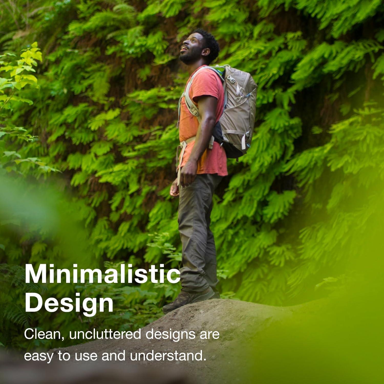 imageOsprey Hikelite 28L Lightweight Hiking Backpack Durable Travel Daypack with Rain Cover for Men and Women Atlas Blue MLBlack