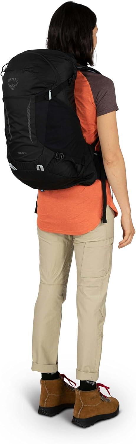 imageOsprey Hikelite 28L Lightweight Hiking Backpack Durable Travel Daypack with Rain Cover for Men and Women Atlas Blue MLBlack