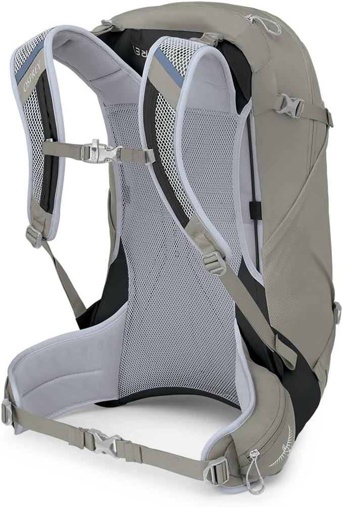 imageOsprey Hikelite 28L Lightweight Hiking Backpack Durable Travel Daypack with Rain Cover for Men and Women Atlas Blue MLTan Concrete