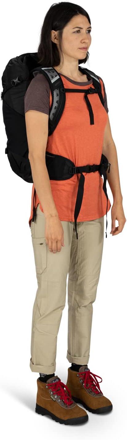 imageOsprey Hikelite 28L Lightweight Hiking Backpack Durable Travel Daypack with Rain Cover for Men and Women Atlas Blue MLTan Concrete