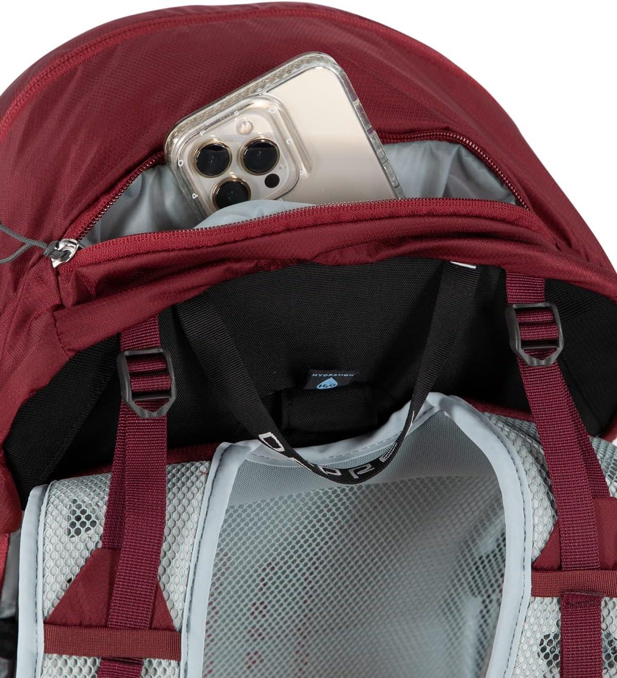 imageOsprey Hikelite 28L Lightweight Hiking Backpack Durable Travel Daypack with Rain Cover for Men and Women Atlas Blue MLTan Concrete