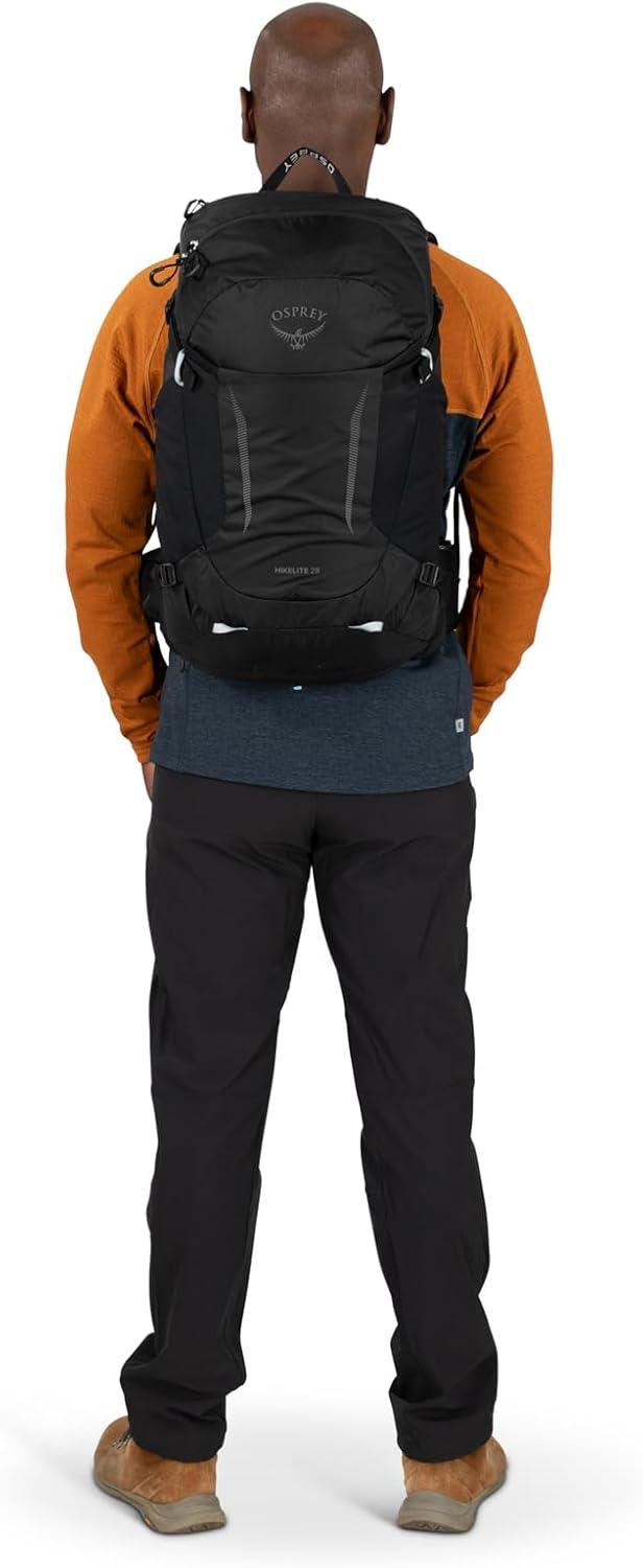 imageOsprey Hikelite 28L Lightweight Hiking Backpack Durable Travel Daypack with Rain Cover for Men and Women Atlas Blue MLTan Concrete