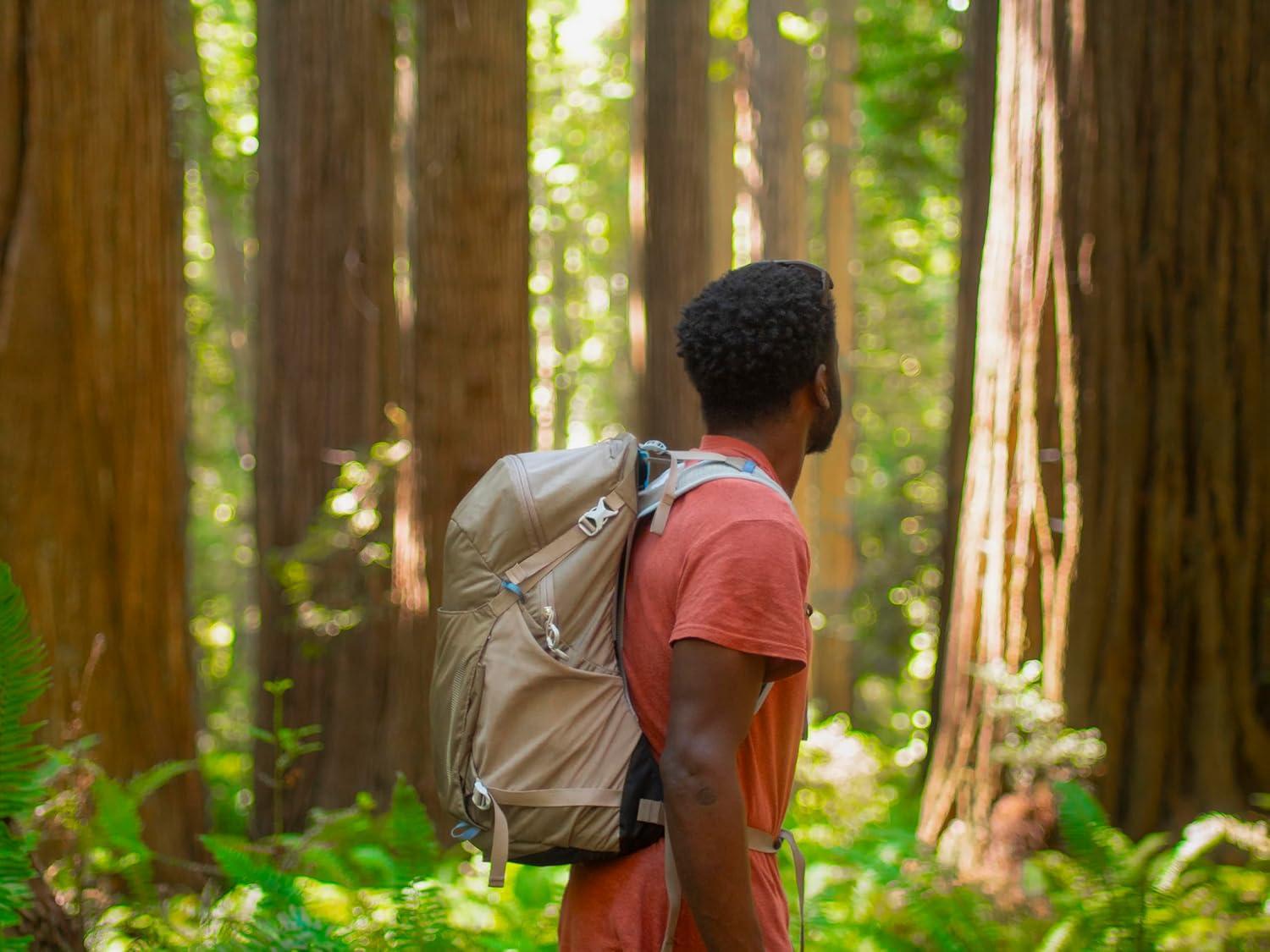 imageOsprey Hikelite 28L Lightweight Hiking Backpack Durable Travel Daypack with Rain Cover for Men and Women Atlas Blue MLTan Concrete