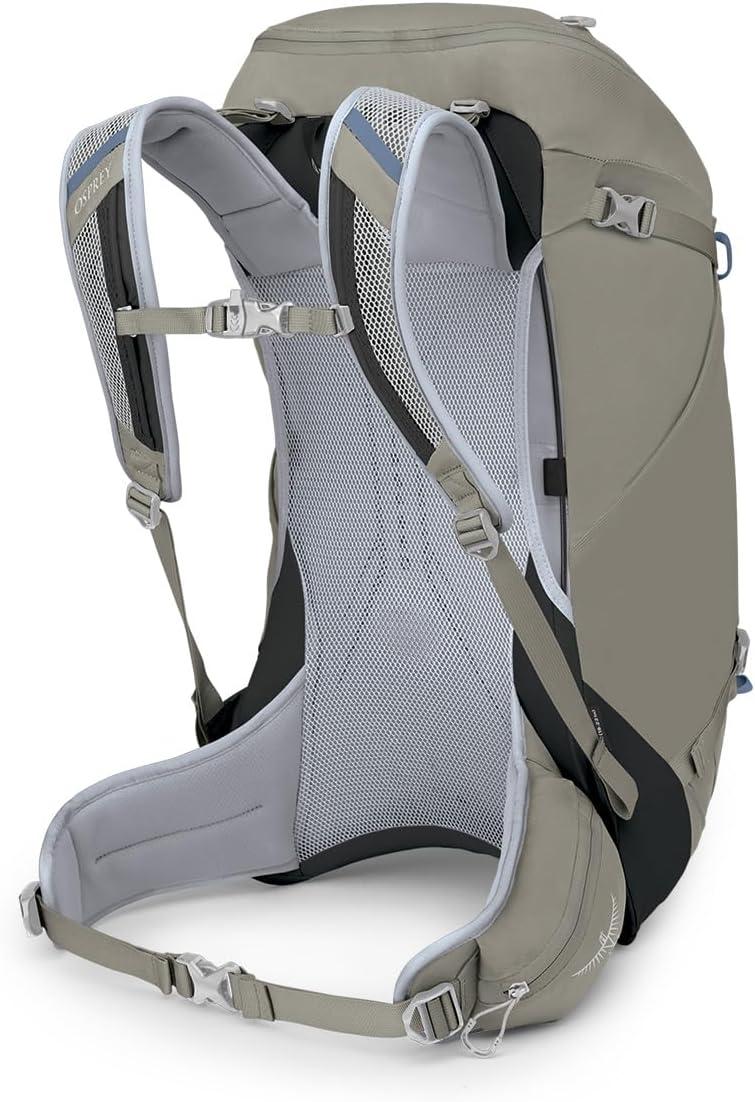 imageOsprey Hikelite 32L Lightweight Hiking Backpack Durable Travel Daypack with Rain Cover for Men and Women ChameleonBlack MLTan Concrete