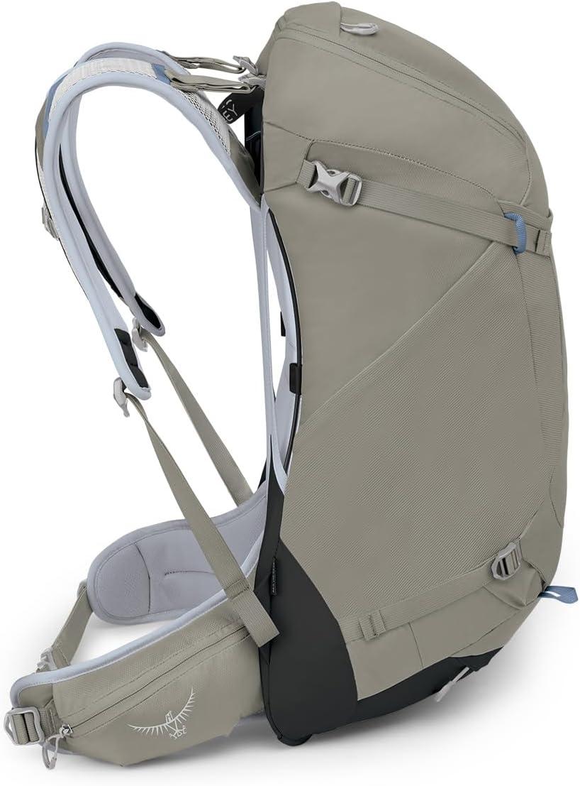 imageOsprey Hikelite 32L Lightweight Hiking Backpack Durable Travel Daypack with Rain Cover for Men and Women ChameleonBlack MLTan Concrete