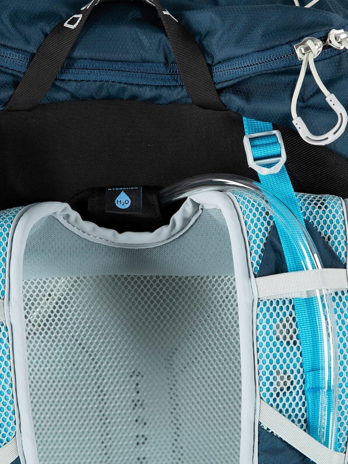 imageOsprey Hikelite 32L Lightweight Hiking Backpack Durable Travel Daypack with Rain Cover for Men and Women ChameleonBlack MLTan Concrete