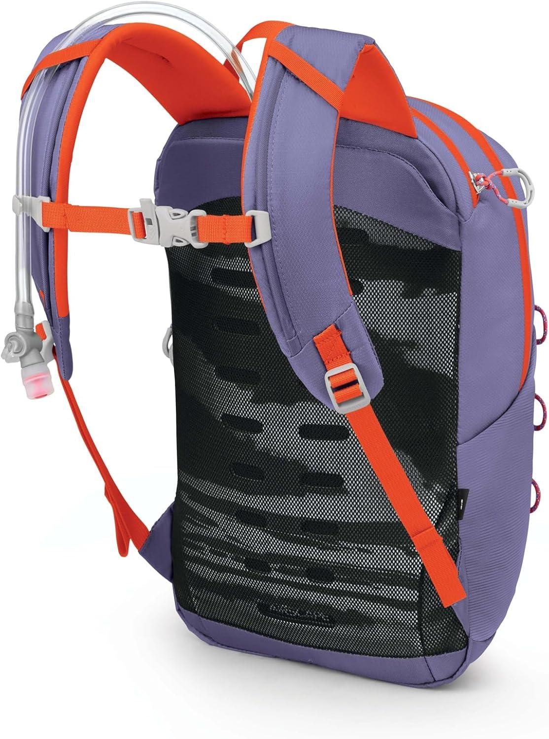 imageOsprey HydraJet 12L Kids Hiking Backpack with Hydraulics Reservoir Green CanopyEuphoria Purple