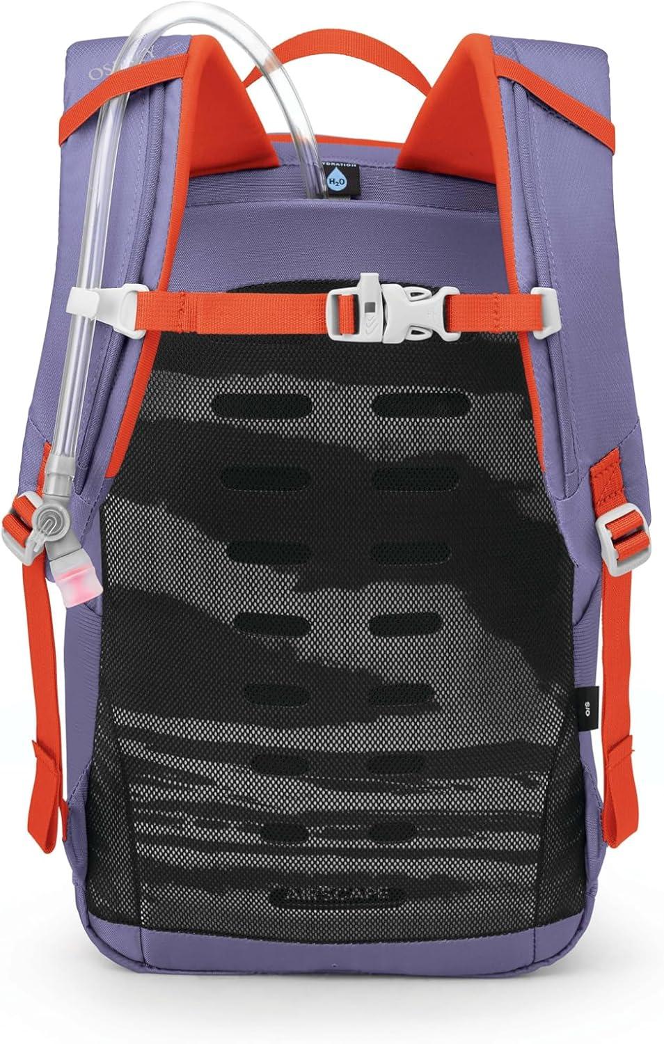 imageOsprey HydraJet 12L Kids Hiking Backpack with Hydraulics Reservoir Green CanopyEuphoria Purple