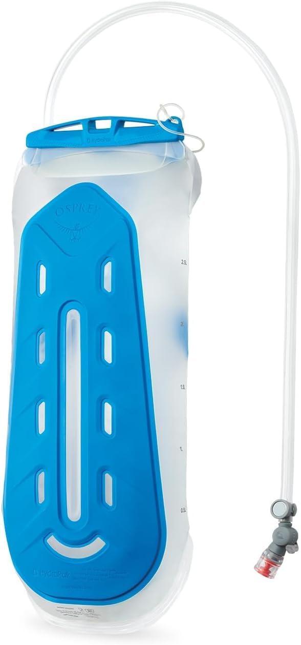 imageOsprey Hydraulics Backpack Water Reservoir with Bite Valve BPAFree Leakproof Hydration Bladder with QuickConnect and SlideSeal Compatible with Most Hiking and Biking Packs Clear3L