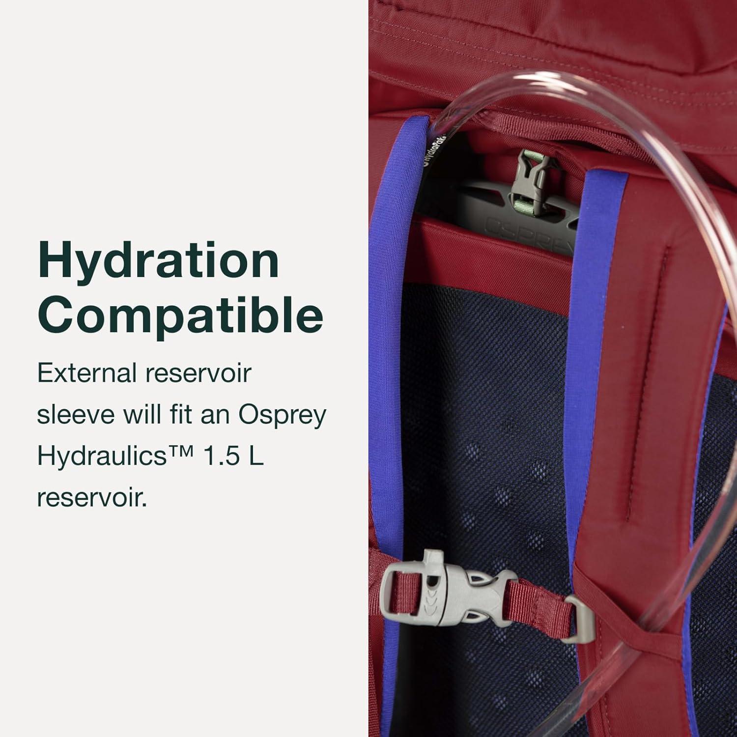 imageOsprey Jet 18L Kids Hiking Backpack Blue SpikemossEuphoria Purple