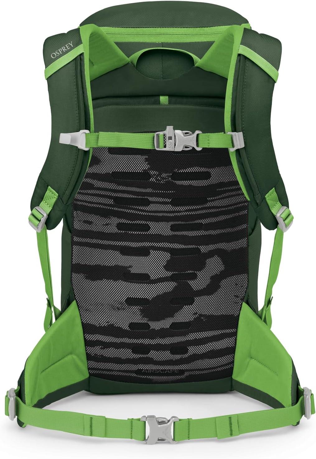 imageOsprey Jet 18L Kids Hiking Backpack Blue SpikemossGreen Canopy