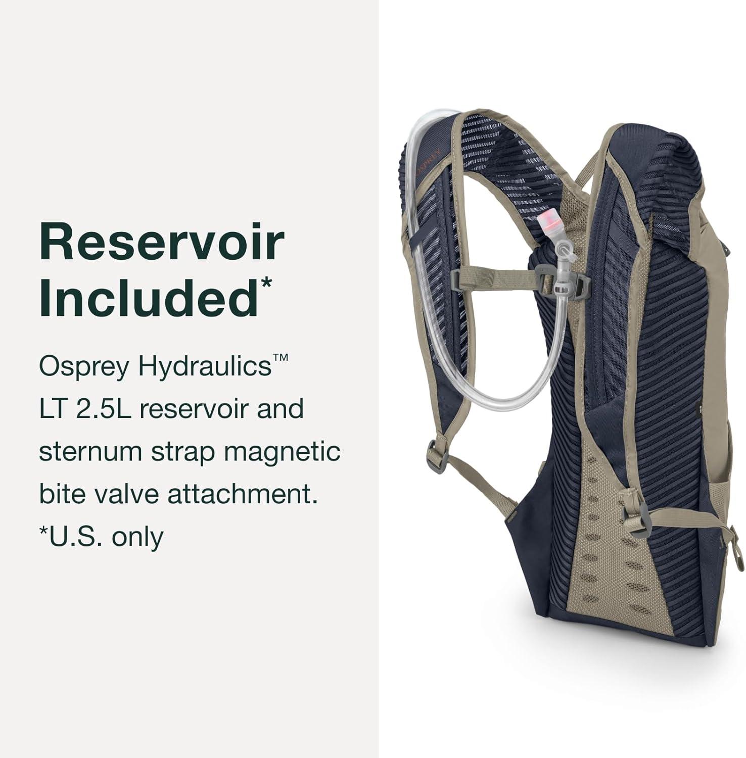 imageOsprey Katari 15L Mens Biking Backpack with Hydraulics Reservoir Green CreekBlack